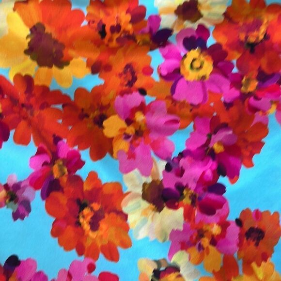 Kenneth Cole Watercolor Flowers Tie Sides Bikini Bottom Size Medium - Picture 4 of 9